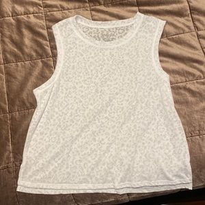 White animal print tanktop